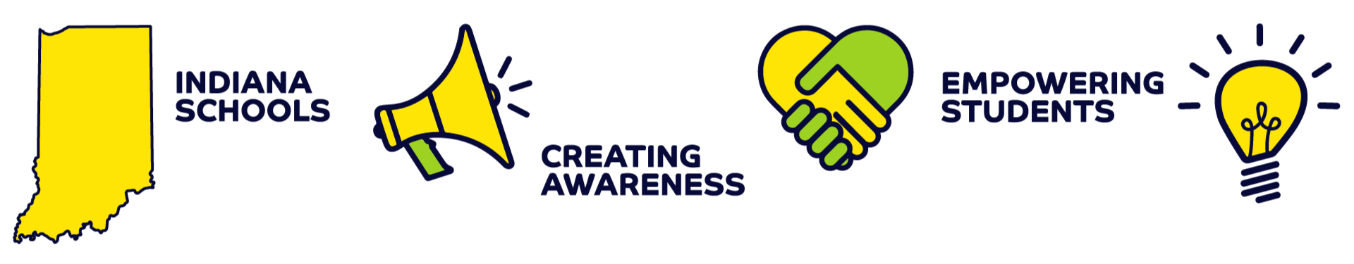 Indiana Schools Creating Awareness Empowering Students Promoting Change Graphic